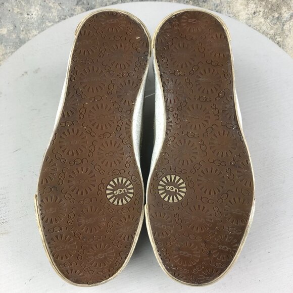 UGG Women's Size 8 Laela Sparkles Gold Closed Toe Slip On Low Top Shoes Sneakers - Picture 9 of 15